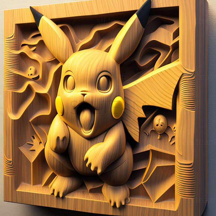 3D model Pikachu (STL)